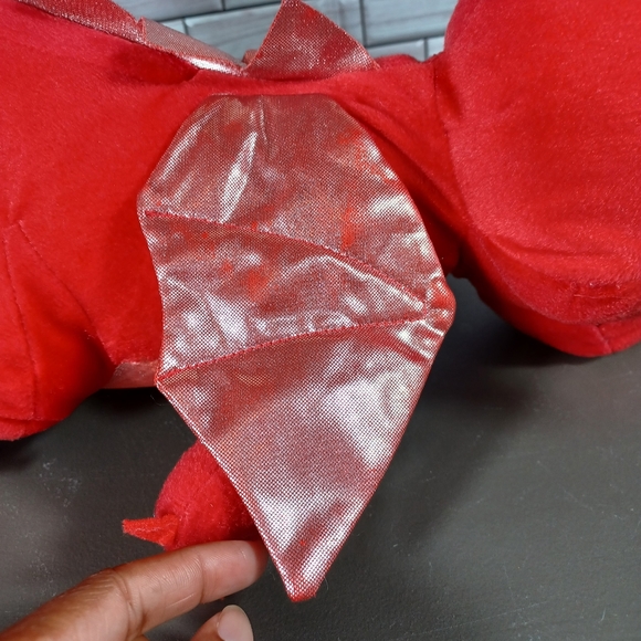 •Great Wolf Lodge Fiesta Shiny Dragon Plush 18" Stuffed Animal Red Shiny Scales - Picture 5 of 16